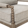 Scranton & Co Spindle Accent Chair in Fog Brown with Rustic Brown Finish