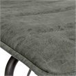 Scranton & Co Stacking Chair in Olive Green Faux Leather Black Base 2 Pack