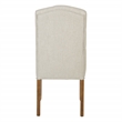 Scranton & Co Tufted Dining Chair in Linen Cream with Nailhead Trim