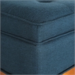 Scranton & Co Mid-Century Modern Storage Bench in Azure Blue with Spice Legs