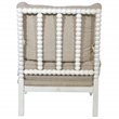 Scranton & Co Classic Spindle Chair in Linen White with Antique White Frame
