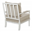 Scranton & Co Classic Spindle Chair in Linen White with Antique White Frame