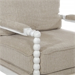 Scranton & Co Classic Spindle Chair in Linen White with Antique White Frame