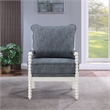 Scranton & Co Classic Spindle Chair in Indigo with Antique White Frame