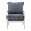 Scranton & Co Classic Spindle Chair in Indigo with Antique White Frame