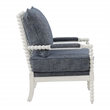 Scranton & Co Classic Spindle Chair in Indigo with Antique White Frame