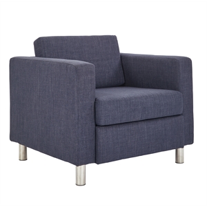 Scranton & Co Contemporary Club Armchair in Navy Easy-Care Fabric