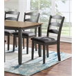 Scranton & Co 7-Piece Wood Dining Table Set in Natural Top and Gray Base