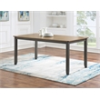 Scranton & Co 7-Piece Wood Dining Table Set in Natural Top and Gray Base
