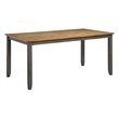 Scranton & Co 7-Piece Wood Dining Table Set in Natural Top and Gray Base