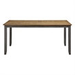 Scranton & Co 7-Piece Wood Dining Table Set in Natural Top and Gray Base