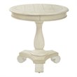 Scranton & Co Hand Painted Round Accent Table in Antique Beige