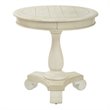 Scranton & Co Hand Painted Round Accent Table in Antique Beige