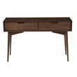 Scranton & Co Walnut Brown Wood Console Table with 2 Drawers and Storage