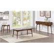 Scranton & Co Walnut Brown Wood Accent Table with Lower Storage Shelf