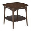 Scranton & Co Walnut Brown Wood Accent Table with Lower Storage Shelf