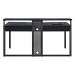 Scranton & Co 63-Inch Gaming Desk in Black with RGB LED Lights and USB Hub