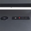 Scranton & Co 63-Inch Gaming Desk in Black with RGB LED Lights and USB Hub
