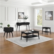 Scranton & Co Mid-Century Modern Accent Table in Black Engineered Wood