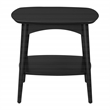 Scranton & Co Mid-Century Modern Accent Table in Black Engineered Wood