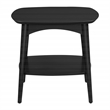 Scranton & Co Mid-Century Modern Accent Table in Black Engineered Wood