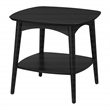 Scranton & Co Mid-Century Modern Accent Table in Black Engineered Wood
