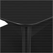 Scranton & Co Mid-Century Modern Accent Table in Black Engineered Wood