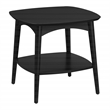 Scranton & Co Mid-Century Modern Accent Table in Black Engineered Wood