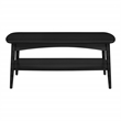 Scranton & Co Mid-Century Modern Coffee Table in Black Engineered Wood