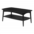 Scranton & Co Mid-Century Modern Coffee Table in Black Engineered Wood