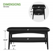 Scranton & Co Mid-Century Modern Coffee Table in Black Engineered Wood