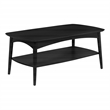 Scranton & Co Mid-Century Modern Coffee Table in Black Engineered Wood