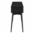 Scranton & Co Mid-Century Modern Console Table in Black Engineered Wood