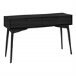 Scranton & Co Mid-Century Modern Console Table in Black Engineered Wood