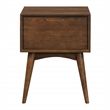 Scranton & Co Mid-Century Modern Wood Accent Table with Drawer in Walnut