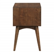 Scranton & Co Mid-Century Modern Wood Accent Table with Drawer in Walnut