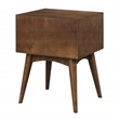Scranton & Co Mid-Century Modern Wood Accent Table with Drawer in Walnut