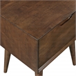 Scranton & Co Mid-Century Modern Wood Accent Table with Drawer in Walnut