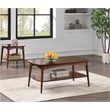 Scranton & Co Mid-Century Modern Coffee Table in Walnut Engineered Wood