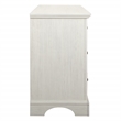 Scranton & Co 6-Drawer Farmhouse Dresser in Rustic White Engineered Wood