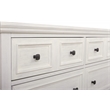 Scranton & Co 6-Drawer Farmhouse Dresser in Rustic White Engineered Wood