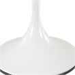 Scranton & Co Modern Round Side Table with Weighted Metal Base in White