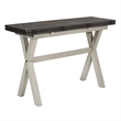 Scranton & Co Farmhouse Flip Top Table in Charcoal Engineered Wood