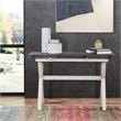 Scranton & Co Farmhouse Flip Top Table in Charcoal Engineered Wood