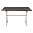 Scranton & Co Farmhouse Flip Top Table in Charcoal Engineered Wood