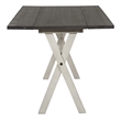 Scranton & Co Farmhouse Flip Top Table in Charcoal Engineered Wood