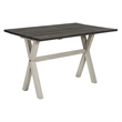 Scranton & Co Farmhouse Flip Top Table in Charcoal Engineered Wood