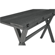 Scranton & Co Farmhouse Flip Top Table in Distressed Washed Gray Solid Wood