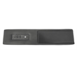 Scranton & Co Modular Console with Charging Station in Black Faux Leather