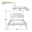 Scranton & Co Cottage Bed Set in Sandcastle Antique White with Spindle Design